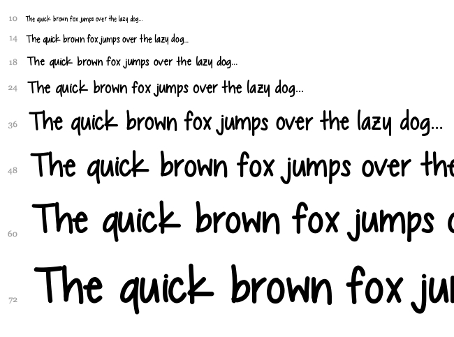 Chocolate Covered Raindrops font waterfall